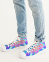 Pareidolia Neon Cloud City Men's Hightop Canvas Shoe