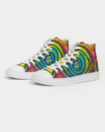 Hypnotic Frogs Sun Men's Hightop Canvas Shoe