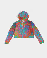 Meraki Bright Heart Women's Cropped Hoodie