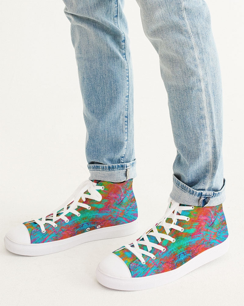 Good Vibes Boardwalk_ Men's Hightop Canvas Shoe