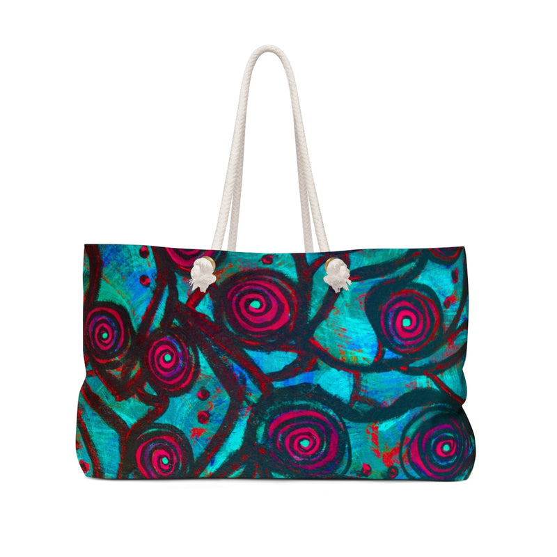 Stained Glass Frogs Cool Weekender Bag