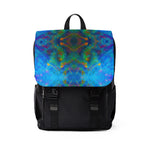 Two Wishes Green Nebula Cosmos Casual Shoulder Backpack