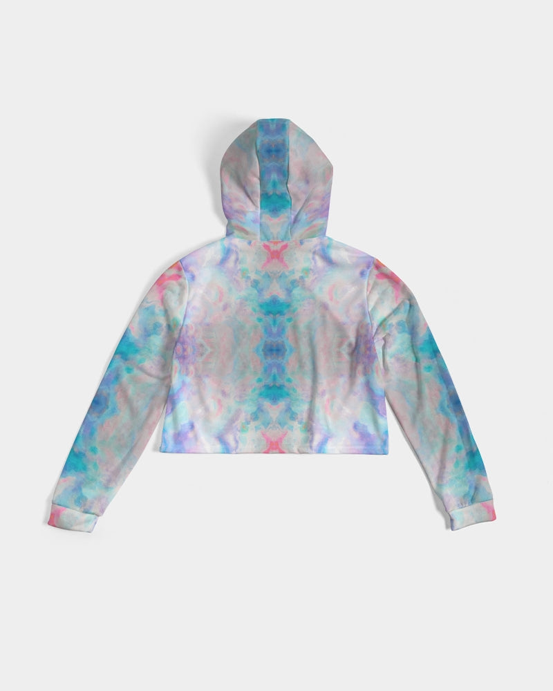 Pareidolia Cloud City Pastel Sky Women's Cropped Hoodie