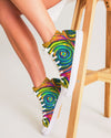 Hypnotic Frogs Sun Women's Hightop Canvas Shoe