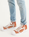 Pareidolia XOX Western Orange Men's Hightop Canvas Shoe