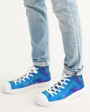 Two Wishes Green Nebula Men's Hightop Canvas Shoe