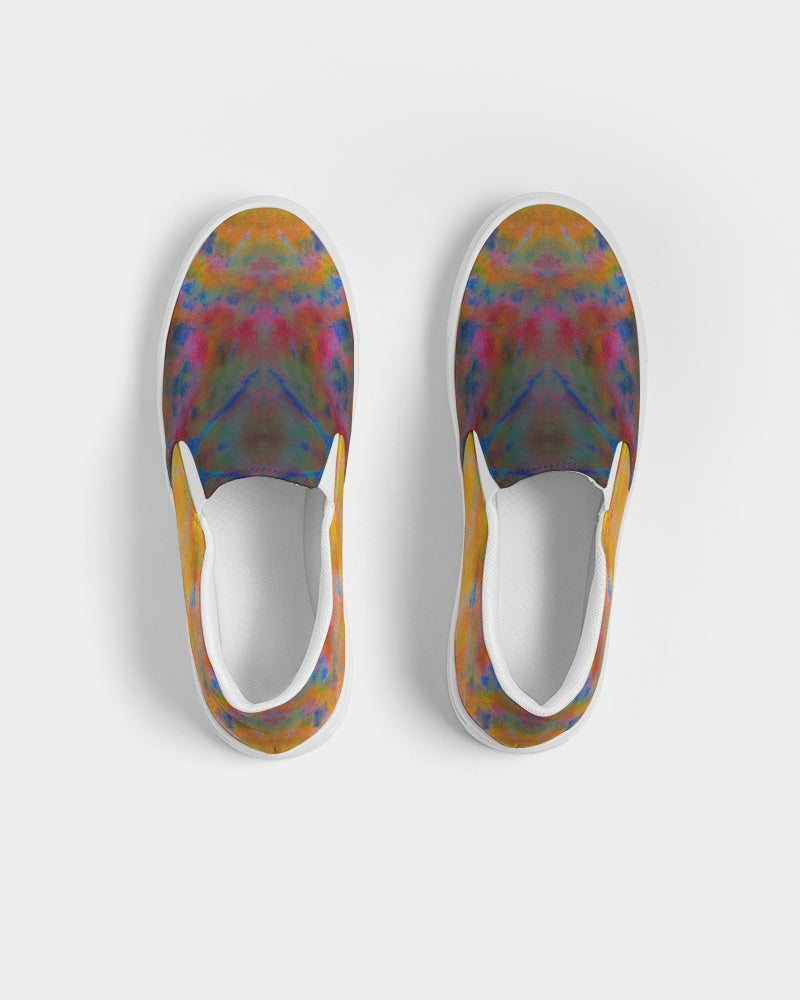 Two Wishes Sunburst Cosmos Men's Slip-On Canvas Shoe