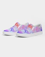 Pareidolia XOX Lavender Women's Slip-On Canvas Shoe