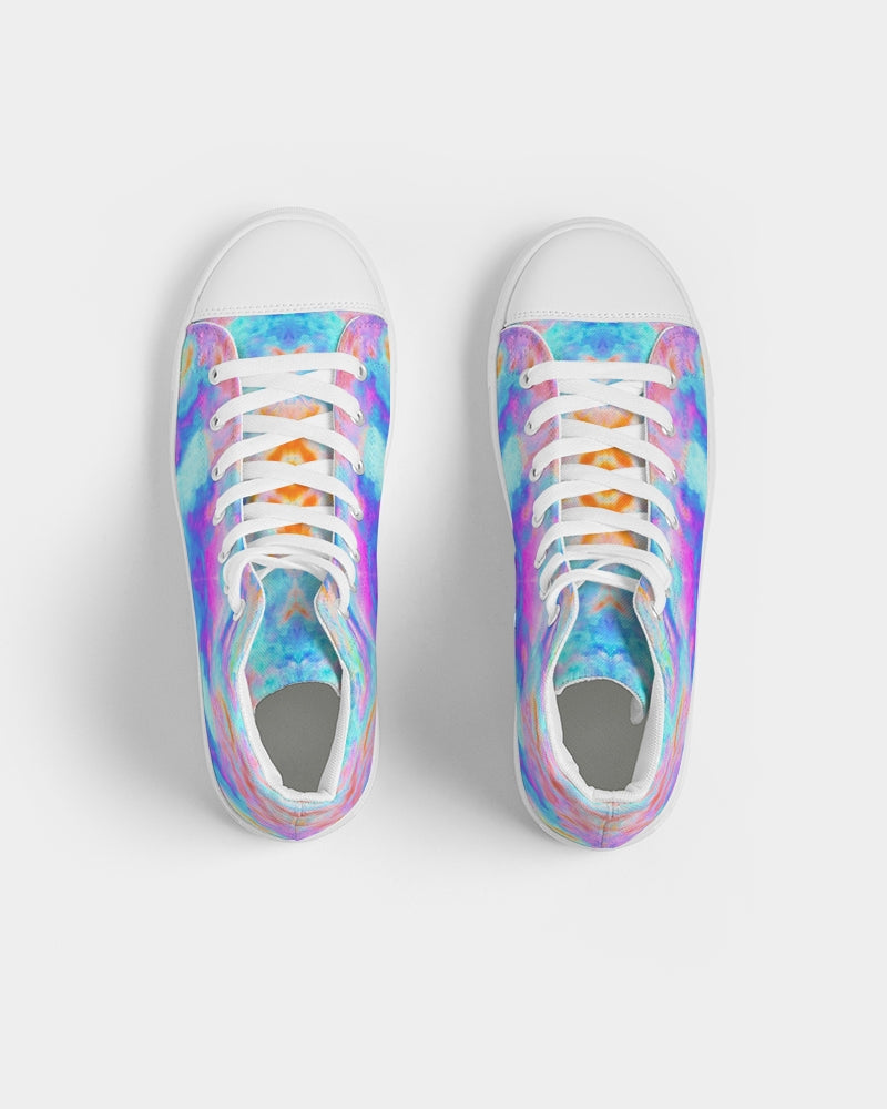 Pareidolia XOX Neon Women's Hightop Canvas Shoe