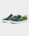 Stained Glass Frogs Sun Men's Slip-On Canvas Shoe