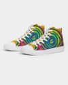 Hypnotic Frogs Sun Women's Hightop Canvas Shoe