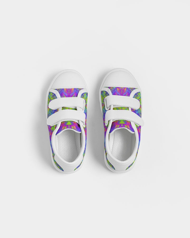 Good Vibes Mardi Gras Mambo Kids Velcro Sneaker