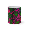 Stained Glass Frogs Pink Color Changing Mug