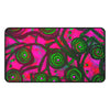 Stained Glass Frogs Pink Desk Mat