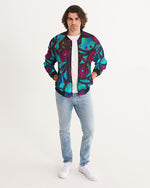 Stained Glass Frogs Cool Men's Bomber Jacket