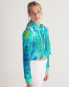 Pareidolia Cloud City Electric Women's Cropped Hoodie