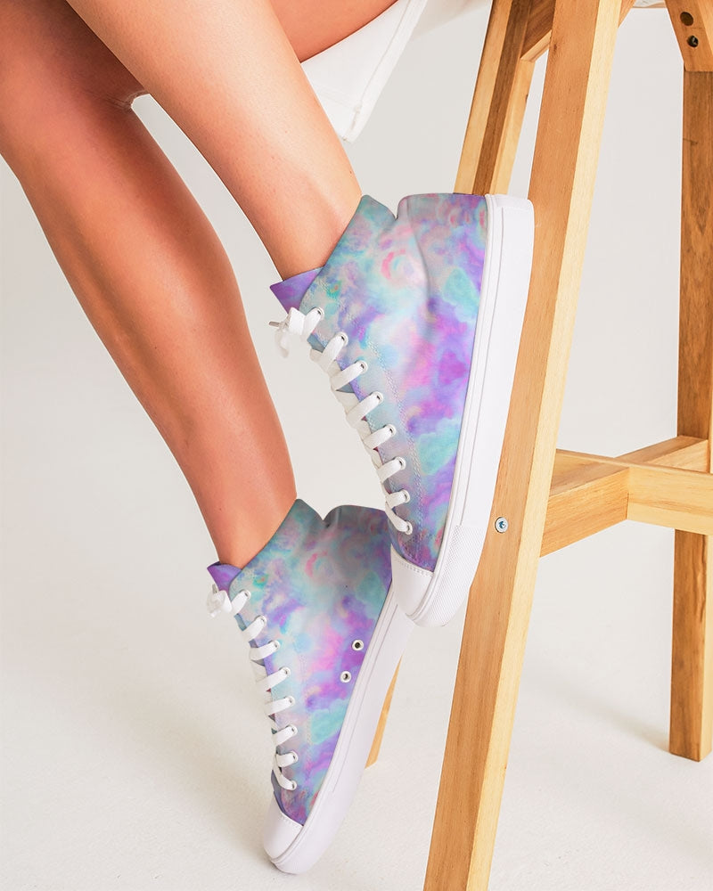 Pareidolia XOX Lilac Women's Hightop Canvas Shoe