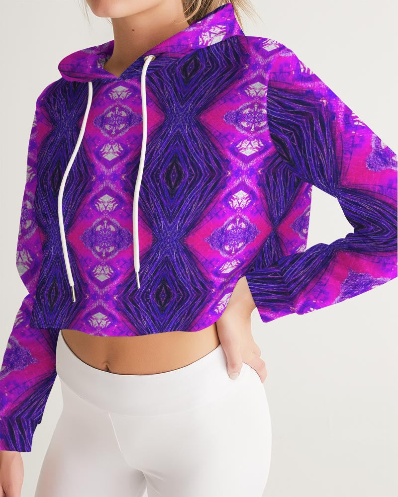 Tiger Queen Style Women's Cropped Hoodie