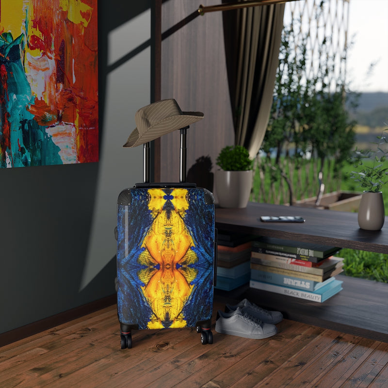 Golden Klecks About Face Cabin Suitcase