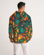 Stained Glass Frogs Sunset Men's Hoodie