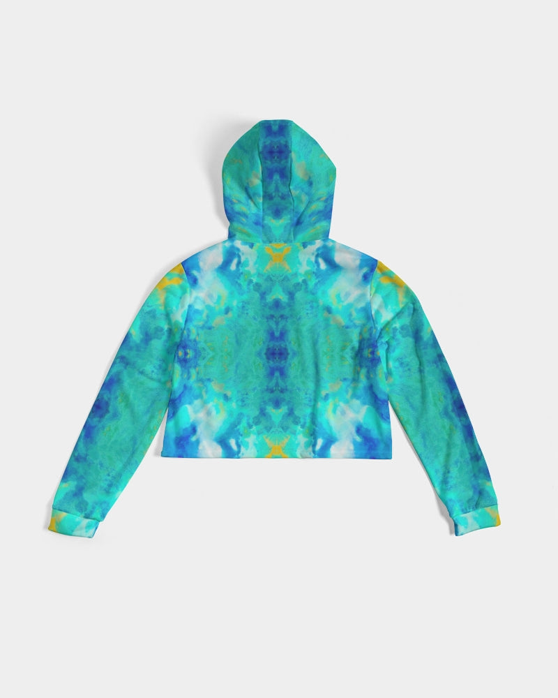 Pareidolia Cloud City Electric Women's Cropped Hoodie