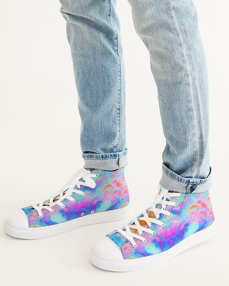 Pareidolia XOX Neon Men's Hightop Canvas Shoe
