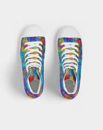 Meraki Rainbow Heart Women's Hightop Canvas Shoe