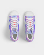 Pareidolia XOX Lavender Women's Hightop Canvas Shoe