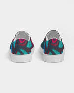 Stained Glass Frogs Cool Men's Slip-On Canvas Shoe