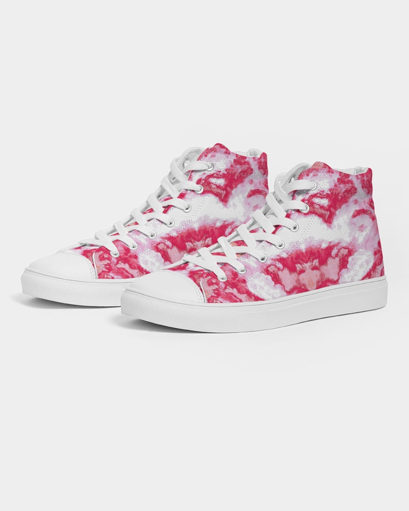 Pareidolia XOX Western Red Men's Hightop Canvas Shoe