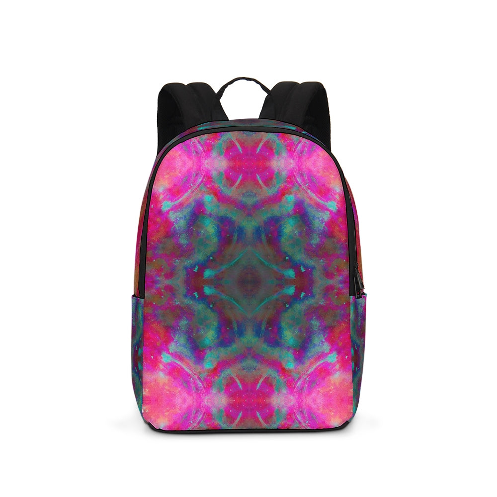 Two Wishes Pink Starburst Cosmos Large Backpack