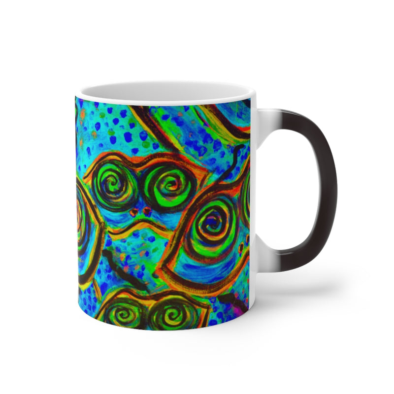Happy Frogs Cool Color Changing Mug
