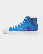 Two Wishes Green Nebula Men's Hightop Canvas Shoe