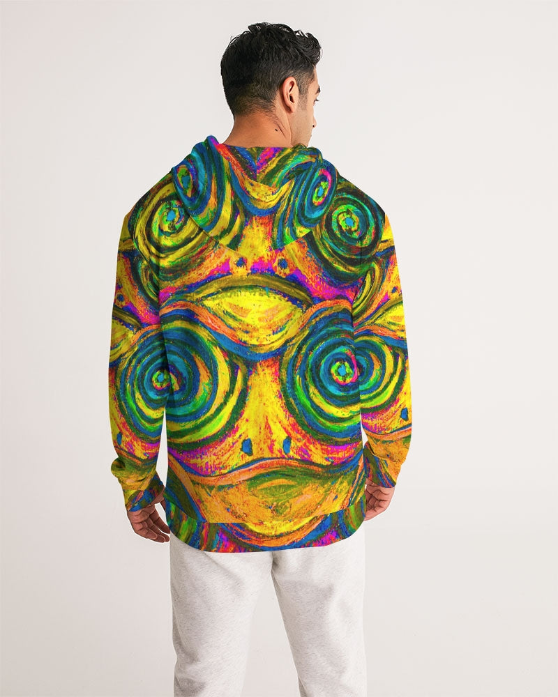 Hypnotic Frogs Sun Men's Hoodie