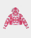 Pareidolia XOX Western Red Women's Cropped Hoodie