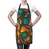 Stained Glass Frogs Sunset Apron