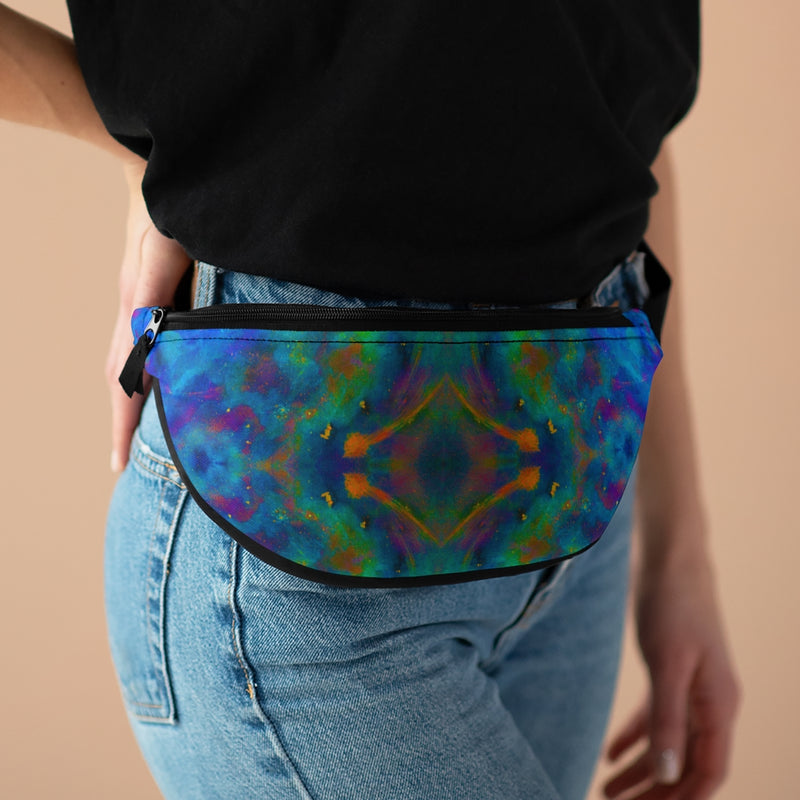 Two Wishes Green Nebula Cosmos Fanny Pack
