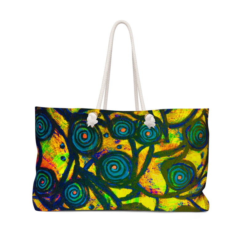 Stained Glass Frogs Sun Weekender Bag