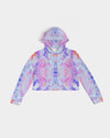 Pareidolia Cloud City Lavender Women's Cropped Hoodie