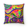 Happy Frogs Neon Square Pillow - Fridge Art Boutique
