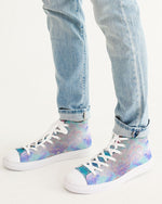 Pareidolia Cloud City Pastel Sky Men's Hightop Canvas Shoe