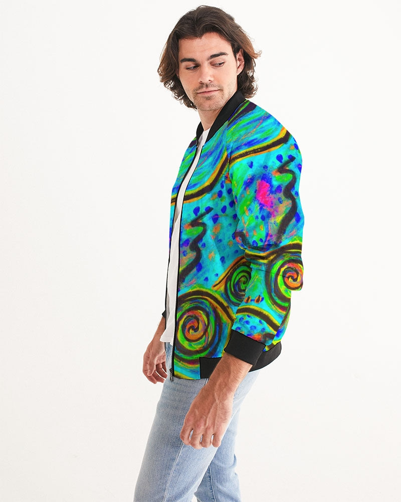 Happy Frogs Cool Men's Bomber Jacket