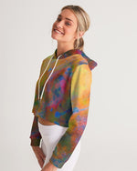 Two Wishes Sunburst Women's Cropped Hoodie