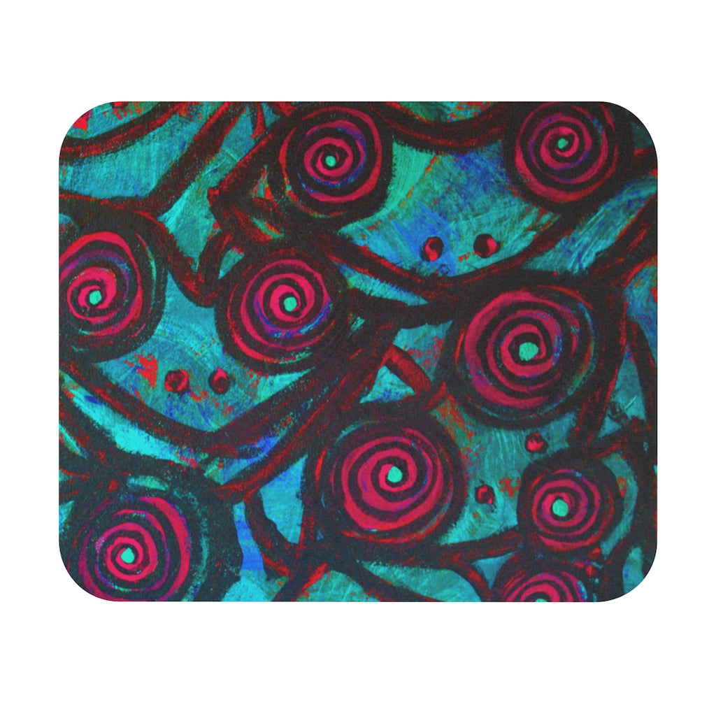 Stained Glass Frogs Cool Mouse Pad (Rectangle) - Fridge Art Boutique