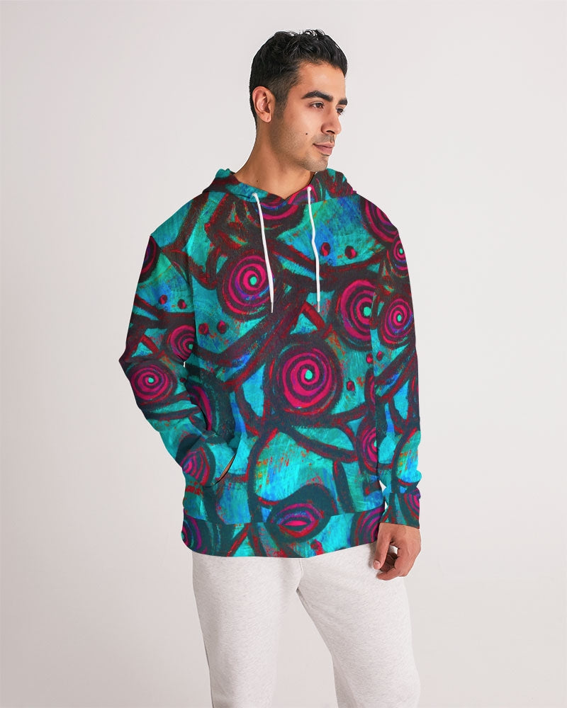 Stained Glass Frogs Cool Men's Hoodie