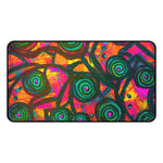 Stained Glass Frogs Rum Punch Desk Mat