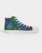 Happy Frogs Indigo Men's Hightop Canvas Shoe