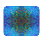 Two Wishes Green Nebula Cosmos Mouse Pad (Rectangle)