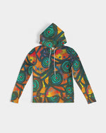 Stained Glass Frogs Sunset Women's Hoodie