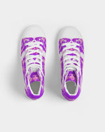 Pareidolia XOX Western Purple Men's Hightop Canvas Shoe